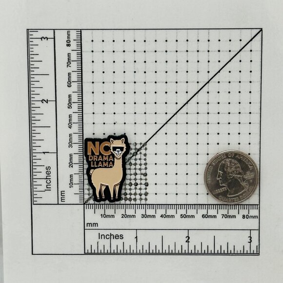 🤩Funny Llama Enamel Pin Cartoon No Drama Animal Brooch Alpaca Badge Jewerly New - Picture 6 of 6